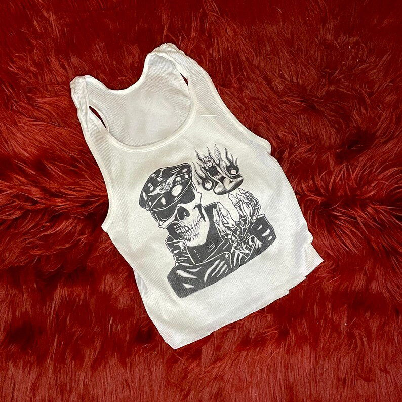 Топ-майка в рубчик с графическ – обзор и цена Tank Top Ribbed